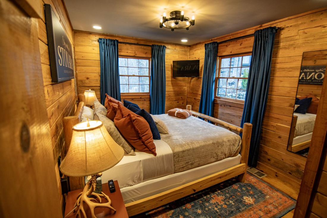 Bedroom 1 with a queen bed